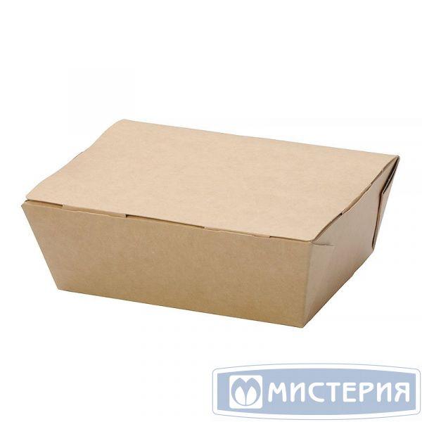 Коробка DoEco 150х115х50мм ECO LUNCH 600 BIO, коричн. (ланч-бокс) 25 шт/упак 500 шт/кор - фото 1 - id-p133889637