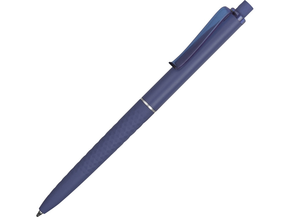 Ручка пластиковая soft-touch шариковая Plane, синий - фото 1 - id-p225270514