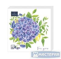 Салфетки 330х330 мм 3-сл. Bouquet, диз. For you, разноцв., бум., 20 шт/упак 12 упак/кор