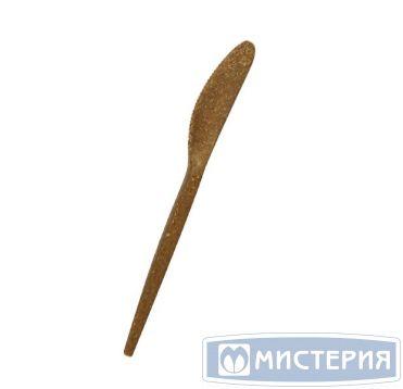 Нож 168мм от золотисто-охристого до коричневого,древесное волокно (биокомпозит) 50 шт/уп 20 уп/кор - фото 1 - id-p119767119