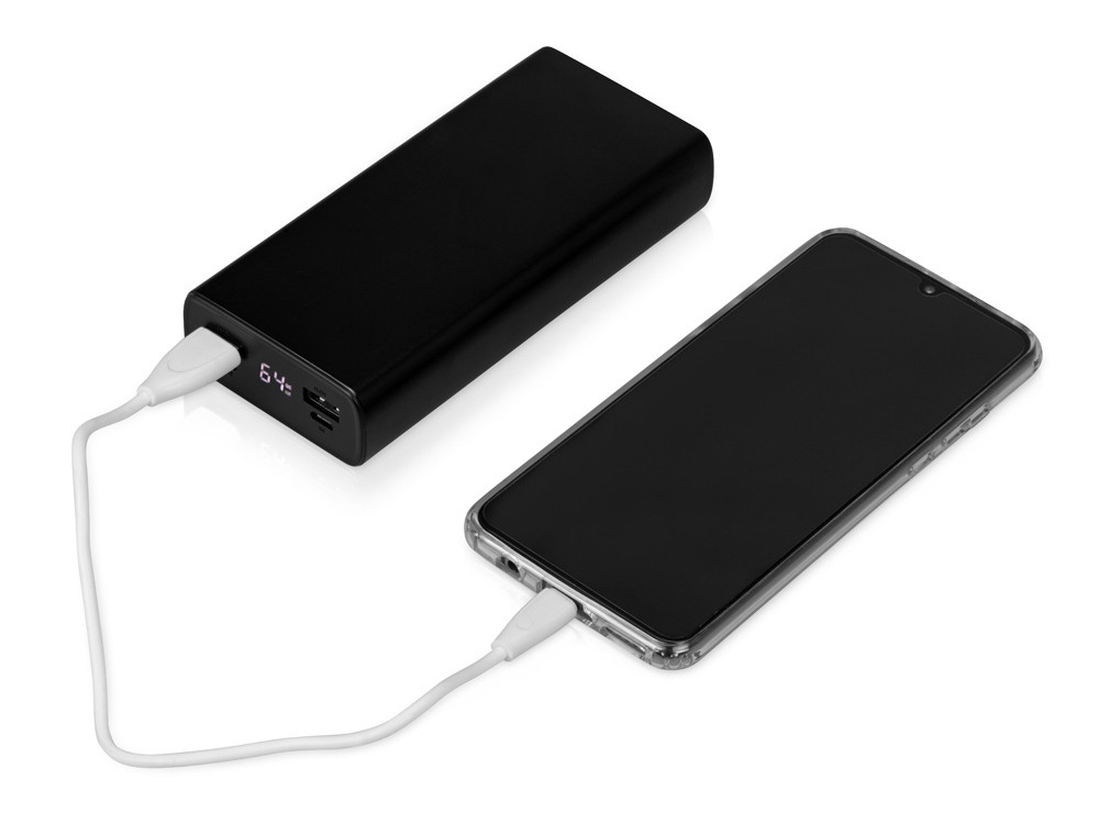 Портативное зарядное устройство PowerMax, 20000 mAh, PD + QC 3.0, черный - фото 2 - id-p225270546
