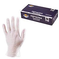 Перчатки виниловые, неопудренные, одноразовые, размер M, 100 шт. в упаковке, AVIORA