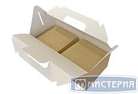 Коробка 4000мл, 288х142х75мм ECO BOX WITH HANDLE, универсальн., крафт, картон 200 шт/упак 200 шт/кор