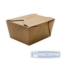 Коробка для лапши 900 мл, 165х130х50 мм OSQ ECO Fold Box, крафт, карт., 60 шт/упак 240 шт/кор