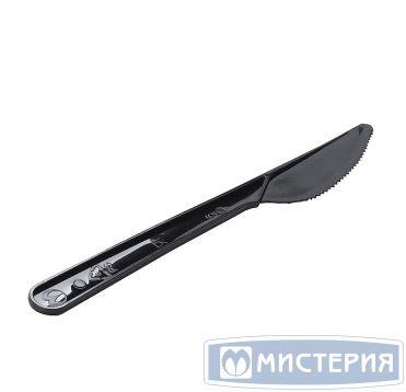 Нож одноразовый 180 мм Buffet, черн., ПС, 10 шт/упак 500 шт/кор - фото 1 - id-p202765070