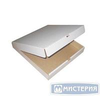 Коробка для пиццы 250х250х40 мм, бел., микрогофрокарт.Т-11 Е, 50 шт/кор.