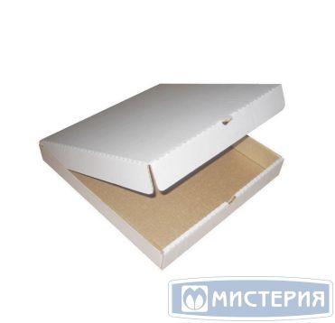 Коробка для пиццы 250х250х40 мм, бел., микрогофрокарт.Т-11 Е, 50 шт/кор. - фото 1 - id-p215116874