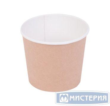 Супница 400 мл, d100 х h85 мм OSQ Round Bowl, без крышки, крафт, карт., 25 шт/упак 450 шт/кор - фото 1 - id-p215116873