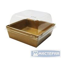 Крышка к контейнеру купол. 142х142х56 мм OSQ LidSmartPack 550, прозр., ПЭТ, 50 шт/упак 450шт/кор