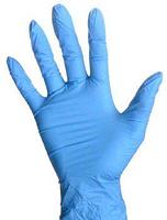 Перчатки нитриловые, неопудр., р-р M, цвет голубой 50 пар/уп 10 уп/кор