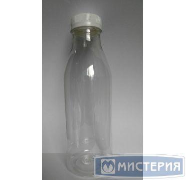 ПЭТ бутылка прозрачн., 0,5 л с крышкой, широкое горло 100 шт/уп 100 шт/кор - фото 1 - id-p206461392