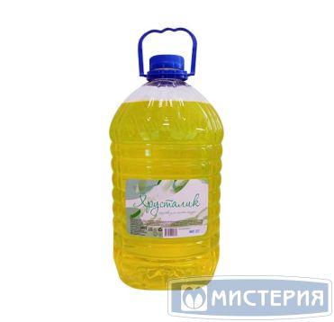 Средство для мытья посуды Хрусталик Лимон, бутылка ПЭТ, 5000 мл 1 шт/кор - фото 1 - id-p213417356