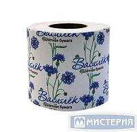 Бумага туалетная 1-слойная Василек, бел., 30 м 1 рул/уп 48 рул/мешок