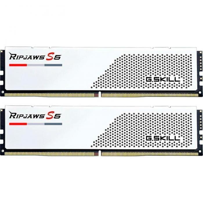 Модуль памяти G.Skill Ripjaws S5 DDR5 6000MHz PC-48000 CL30 - 64Gb Kit (2x32Gb) F5-6000J3040G32GX2-RS5W - фото 1 - id-p225271428