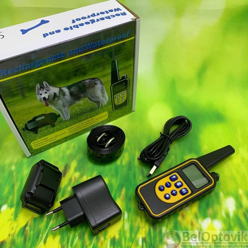 Электроошейник (до 67 см) 800м. для собак дрессировочный Rechargeable and Waterproof IP67 - фото 8 - id-p224287954