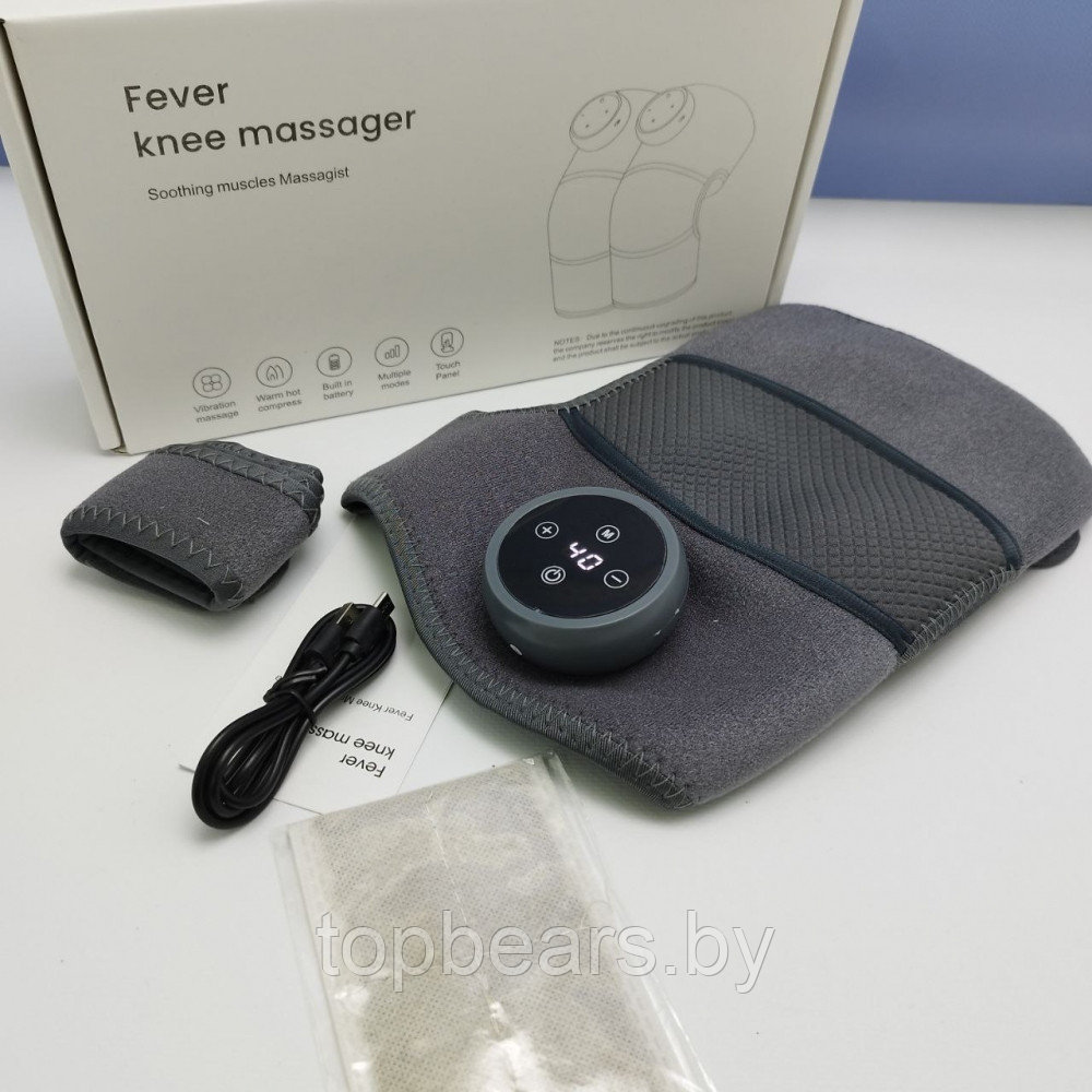 Физиотерапевтический электрический массажер для суставов с подогревом Fever knee massager D102 (колено, - фото 10 - id-p215963757