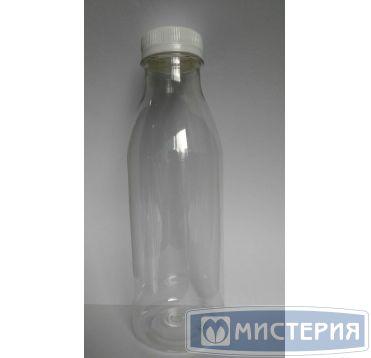 Бутылка ПЭТ 500 мл, прозр., горло d 38 мм, крышка в компл., 100 шт/кор. - фото 1 - id-p208994821