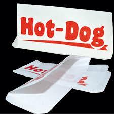 Упаковка бумажная : пакет с печатью Hot-dog 8*22см 1*500шт (30/1) - фото 1 - id-p224253128