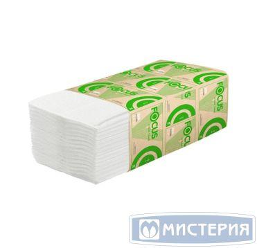 Полотенца бумажные для диспенсеров 230х 205мм Focus Eco 1-сл,V-сложен,бел, 250лист/уп 15шт/кор - фото 1 - id-p205482423