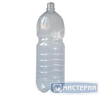 Бутылка ПЭТ 2000 мл, прозр., горло d 28 мм, крышка в компл., 40 шт/кор. 40 шт/упак