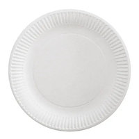 Тарелка круглая, картон, белая, d230 мм, 50 шт/уп 500шт/кор