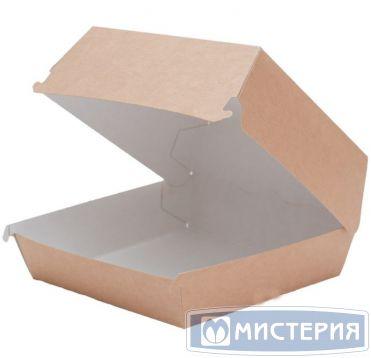 Коробка для бургера [бургербокс] 120х120х70 мм OSQ ECO Burger L крафт,карт, 50шт/уп 150 шт/кор - фото 1 - id-p202765367