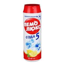 Пемолюкс Лимон Сила-5 Сода эффект (для унитазов,ванн,раковин) 480гр 16шт/кор