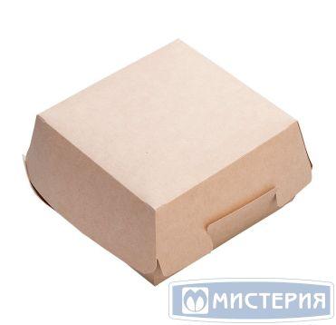 Коробка для бургера [бургербокс] 110х110х60 мм OSQ ECO Burger M, крафт, карт., 300 шт/кор - фото 1 - id-p202764726