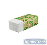 Полотенца FOCUS Eco V укладка, 1сл, 23х20,5см, бел, для диспенсеров 200 шт/уп 15 уп/кор