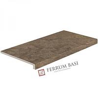 Ступень фронтальная из керамогранита Atlas Concorde Supernova Marble Woodstone Taupe Scalino 600х330 мм