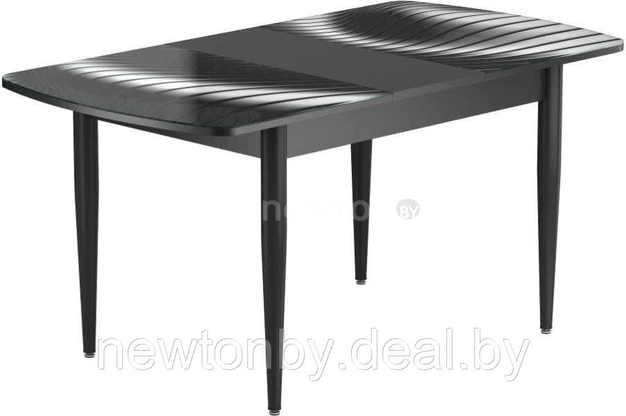Кухонный стол Васанти плюс БРФ 120/152x80/1Р (черный/черный/№56) - фото 1 - id-p225284021