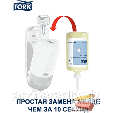 Мыло жидкое Tork Advanced, 1 литр, мягкое, S1, арт.420511 - фото 4 - id-p225286011