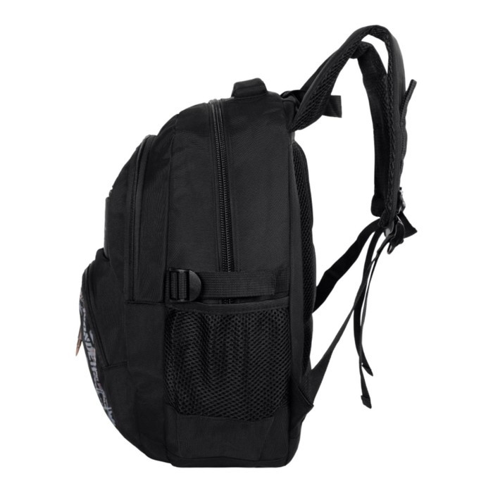 Рюкзак молодёжный 40 х 28 х 14 см, эргономичная спинка, Monkking, W201 чёрный - фото 2 - id-p225286403
