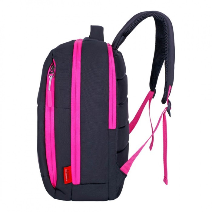 Рюкзак молодёжный 39 х 26 х 10 см, эргономичная спинка, Across G6, чёрный/розовый G-6-8 - фото 2 - id-p225286436
