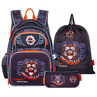 Рюкзак каркасный 39 х 29 х 17 см, Across 3, наполнение: мешок, синий/оранжевый ACR22-DH3-3