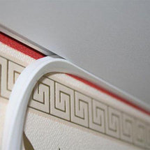 Вставка (плинтус) для натяжных потолков, белая, фото 2