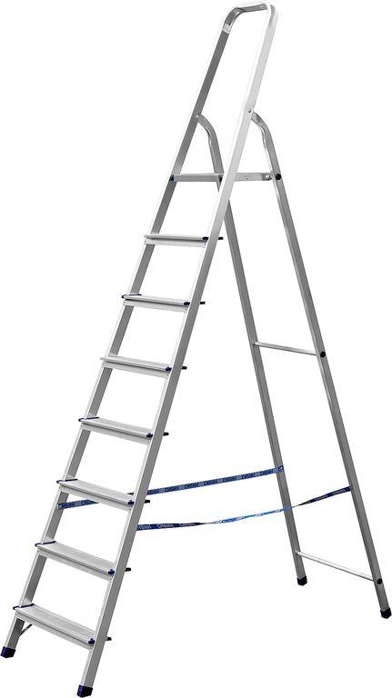 Сибин Лестница-стремянка алюминиевая, 8 ступеней, 166 см (38801-8) СИБИН - фото 1 - id-p225286068
