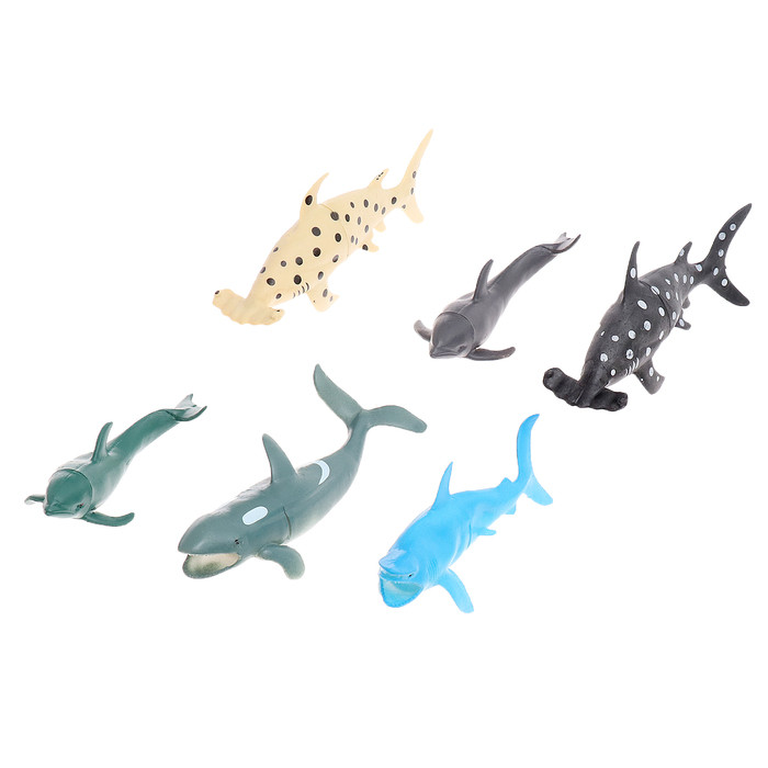 Набор морских животных "Морские жители", 6 фигурок - фото 1 - id-p225286577