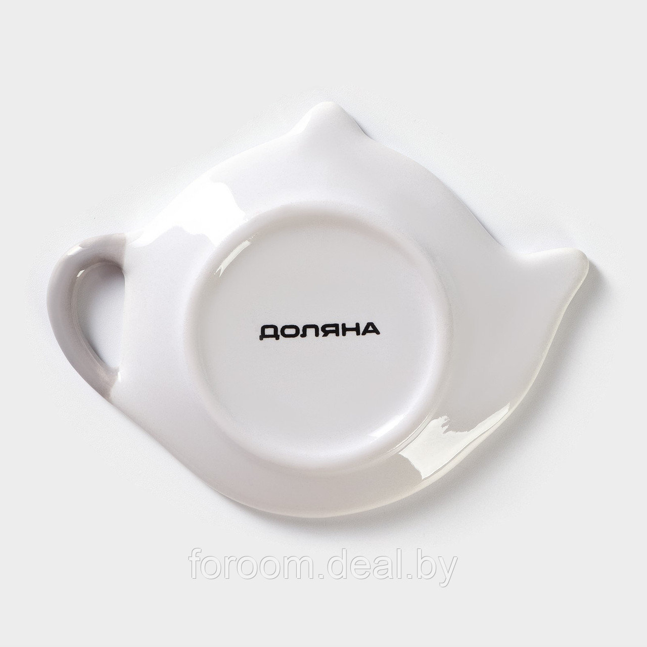 Подставка под чайный пакетик Доляна «Зайка», 12x9 см, цвет белый - фото 5 - id-p225286250