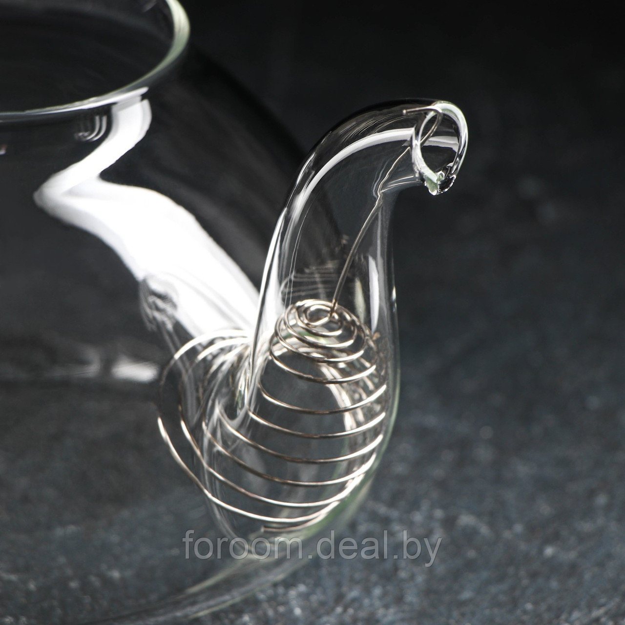 Чайник стеклянный заварочный с металлическим ситом Доляна «Элегия», 800 мл - фото 3 - id-p225286253