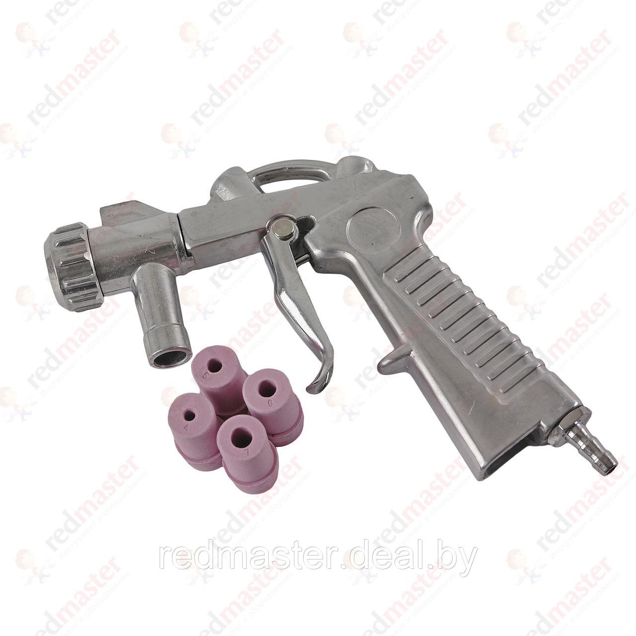 Пистолет для пескоструйного аппарата SBCG с комплектом сопел 4шт (4,5,6,7мм) Forsage F-SBC-GUN5 - фото 1 - id-p225287214