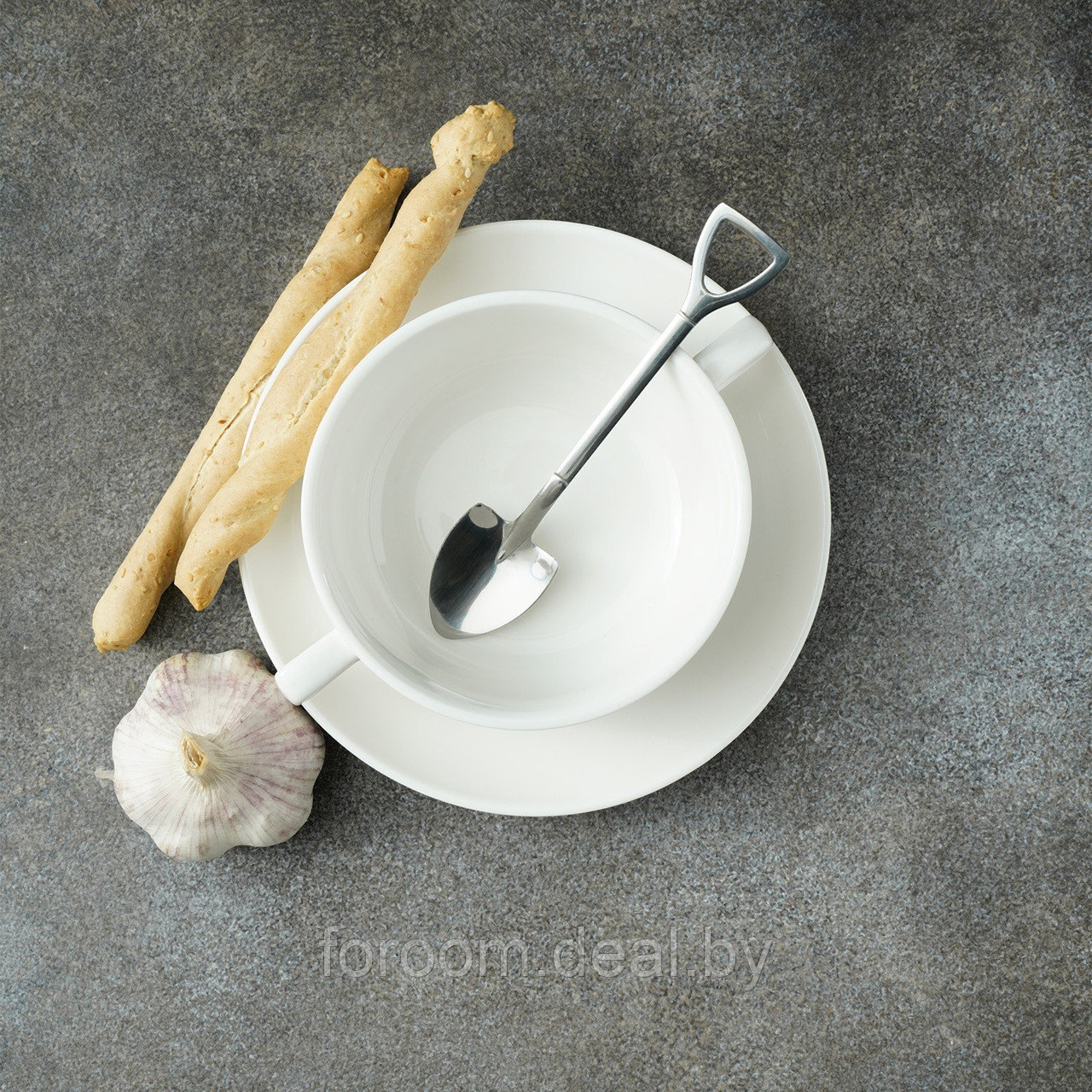 Ложка десертная из нержавеющей стали Magistro «Лопата», длина 15,5 см, форма овальная, цвет серебряный - фото 8 - id-p225286259