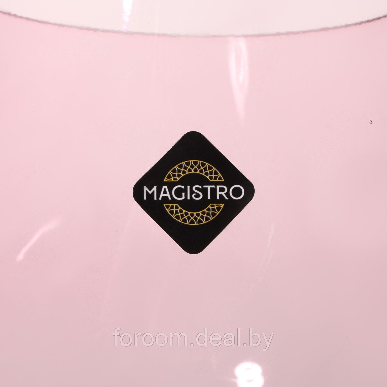 Бокал стеклянный для вина Magistro «Иллюзия», 550 мл, 10x24 см, цвет розовый - фото 6 - id-p225286261