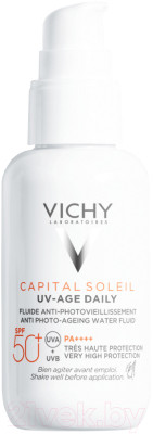 Крем солнцезащитный Vichy Capital Soleil Uv-Age Daily Против признаков фотостарения SPF50+ - фото 2 - id-p223446438