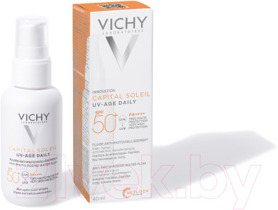 Крем солнцезащитный Vichy Capital Soleil Uv-Age Daily Против признаков фотостарения SPF50+ - фото 4 - id-p223446438