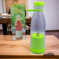 Портативный ручной бутылка-блендер для смузи Mini JuiceА-578, 420 ml Салатовый