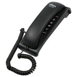 RITMIX RT-007 black проводной телефон {повторный набор номера, настенная установка, регулятор громкости - фото 1 - id-p225287333