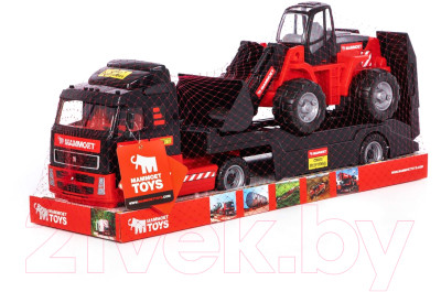 Набор игрушечной техники Полесье Mammoet Volvo с трактором-погрузчиком / 57105 - фото 7 - id-p225297094