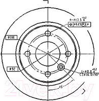 Тормозной диск Patron PBD1696