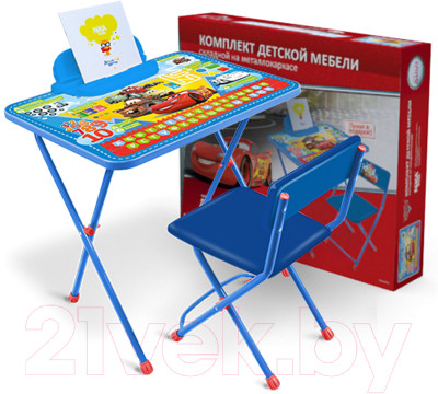 Комплект мебели с детским столом Ника Д1П/Т Disney 1. Тачки - фото 3 - id-p225308053